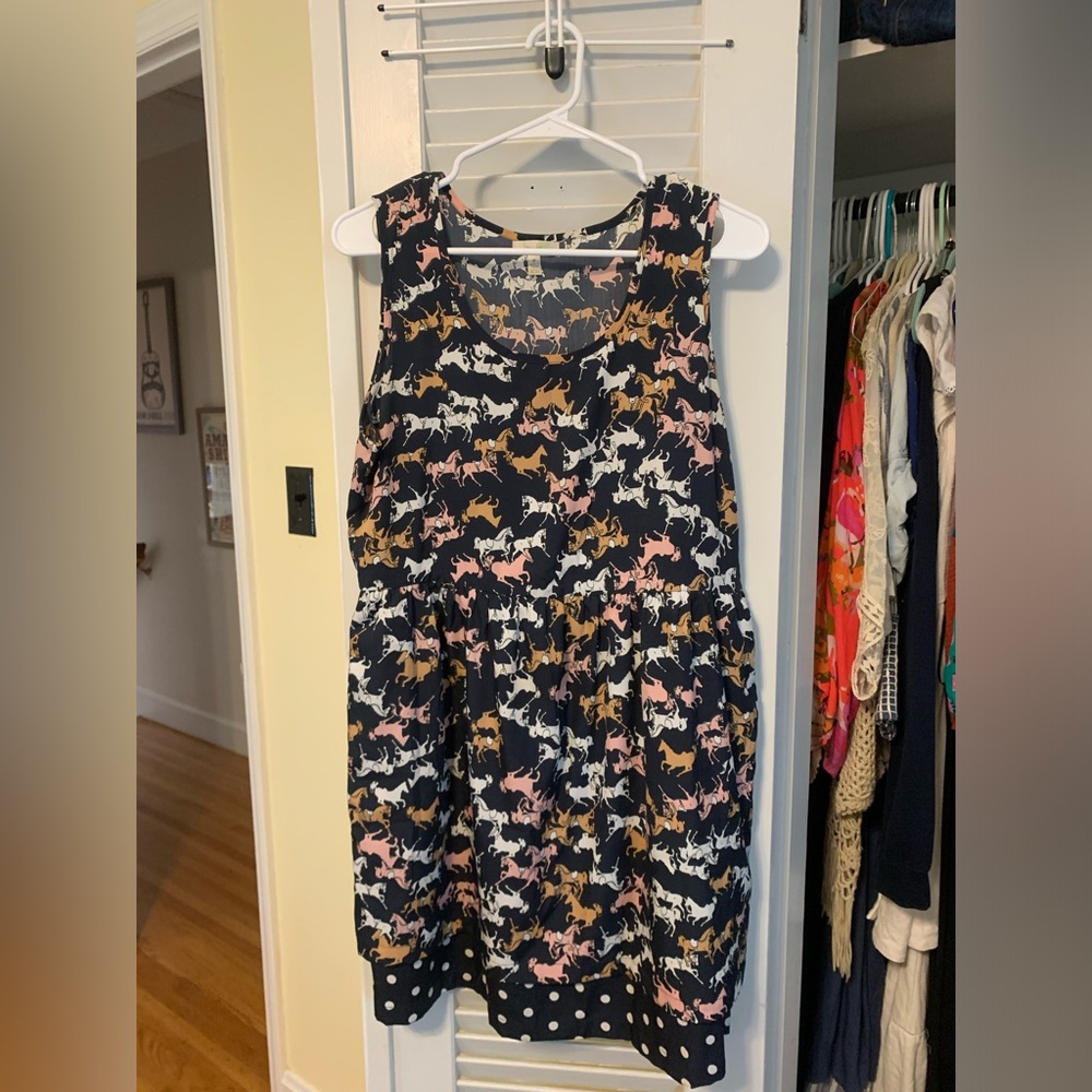 Anthropologie Porridge Horse Dress